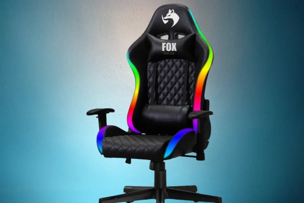 Cadeira Gamer Fox Racer RGB e Iluminação LED 130kgs-como escolher as melhores cadeiras gamer e usufruir da melhor cadeira gamer com conforto