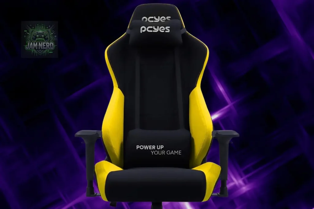 Qual a diferença entre almofada de cabeça e lombar da V8 Turbo da cadeira PCYES? Melhores cadeiras gamer, cadeira pcyes cadeira gamer pcyes mad racer v8 turbo amarela