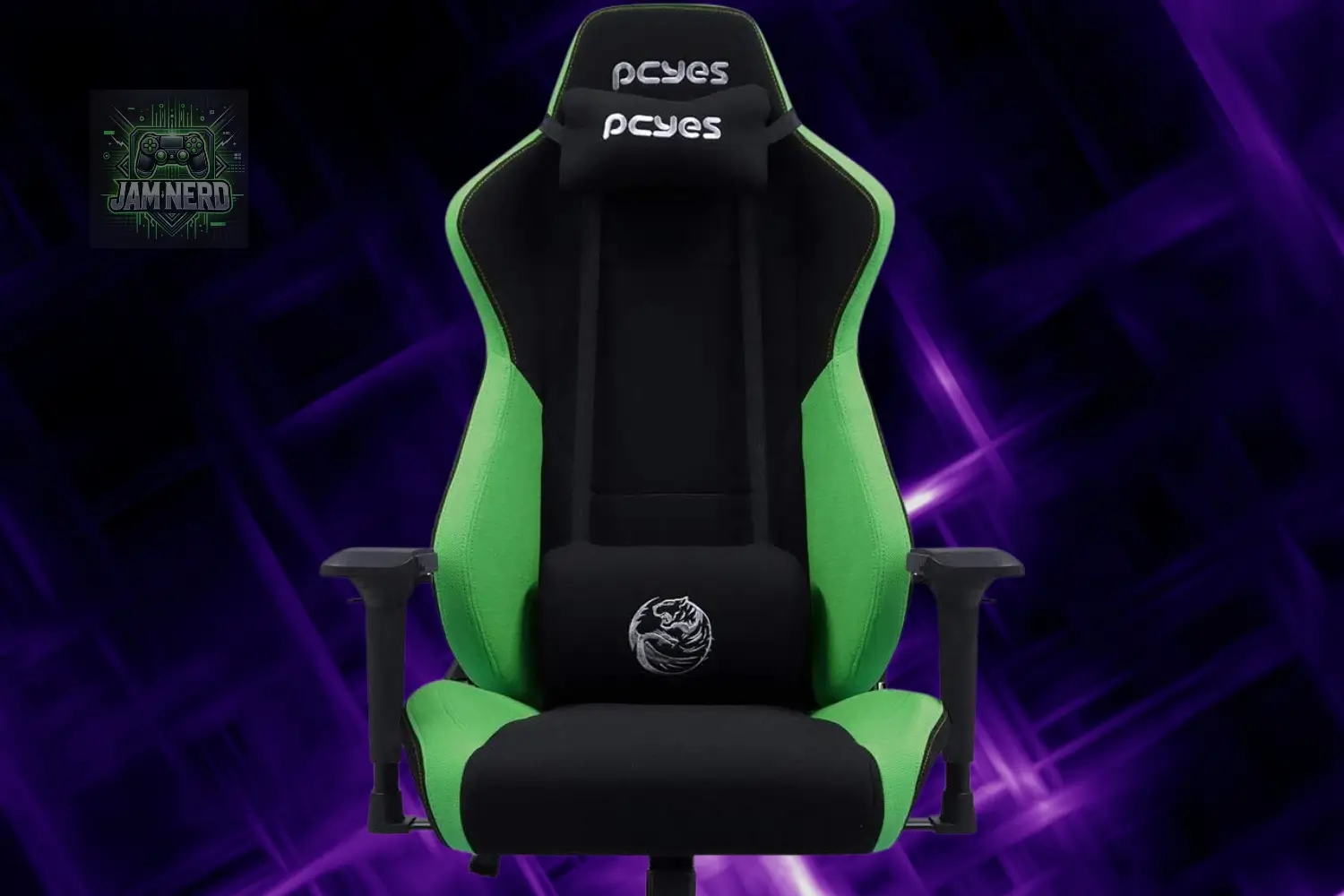 Acabamento em couro sintético em cadeira gamer Melhores cadeiras gamer, confira a cadeira pcyes, a cadeira gamer pcyes mad racer v8 turbo verde