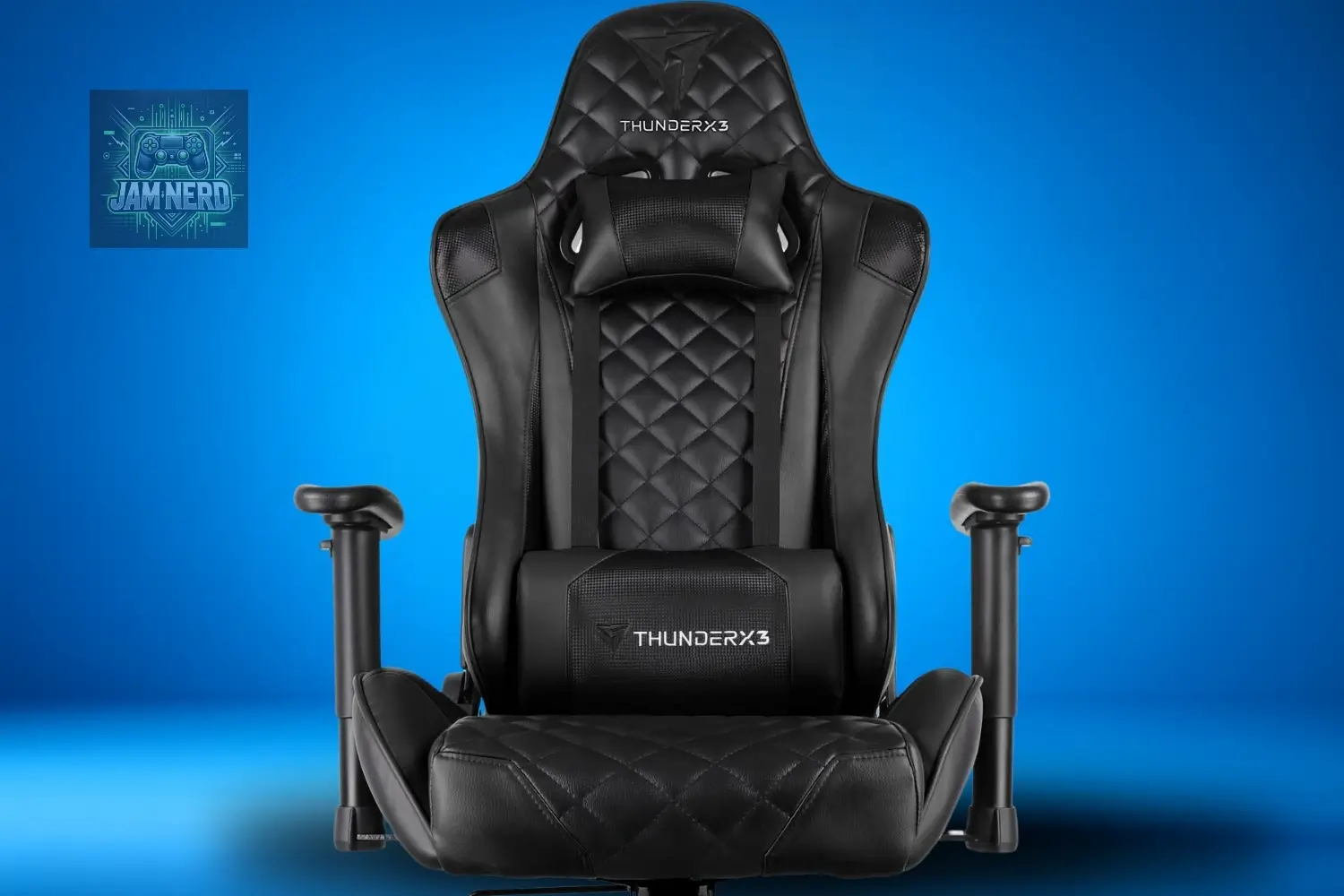 cadeira gamer thunderx3 tgc12 preta estrutura da cadeira ThunderX3 TGC12 é feita em metal