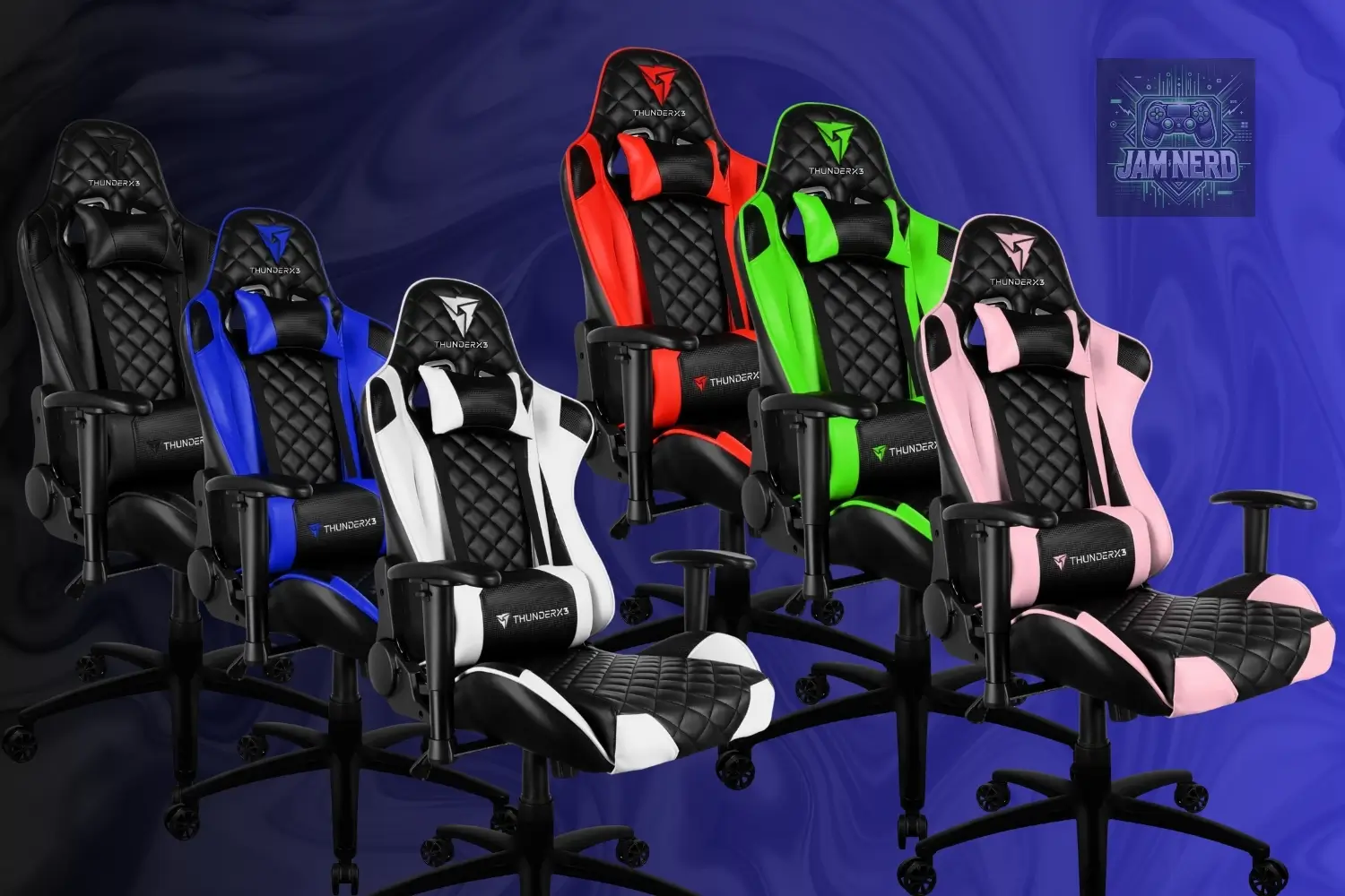 cadeira thunderX3 cadeira gamer thunderx3 tgc12 thunderx3 cadeira gamer profissional tgc12 Em quais cores a cadeira ThunderX3 TGC12 está disponível?