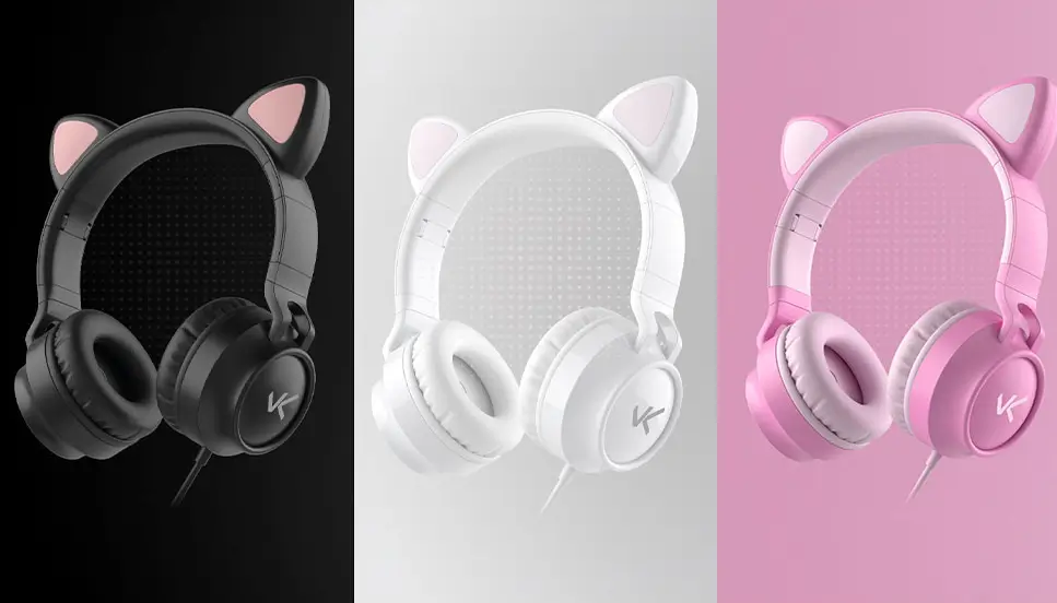 headset gatinhu Vinik Kitty Ear KE100P headset gatinho headset gamer