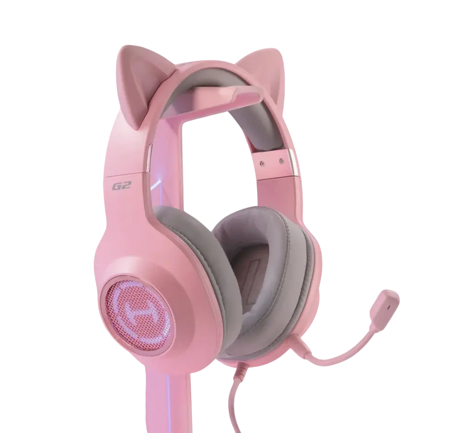 headset gatinhu headset gatinho EDIFIER G2II PINK CAT